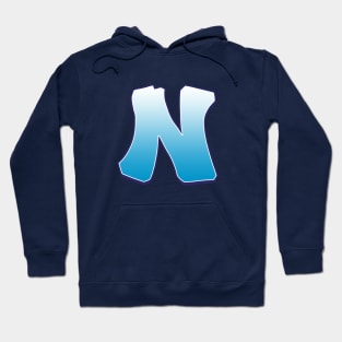 N - Blue Hoodie